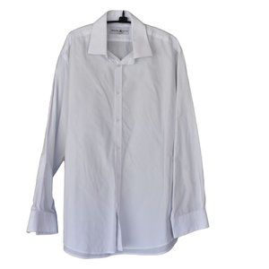 Men's Beverly Hills Polo Club White Dress Shirt Size L